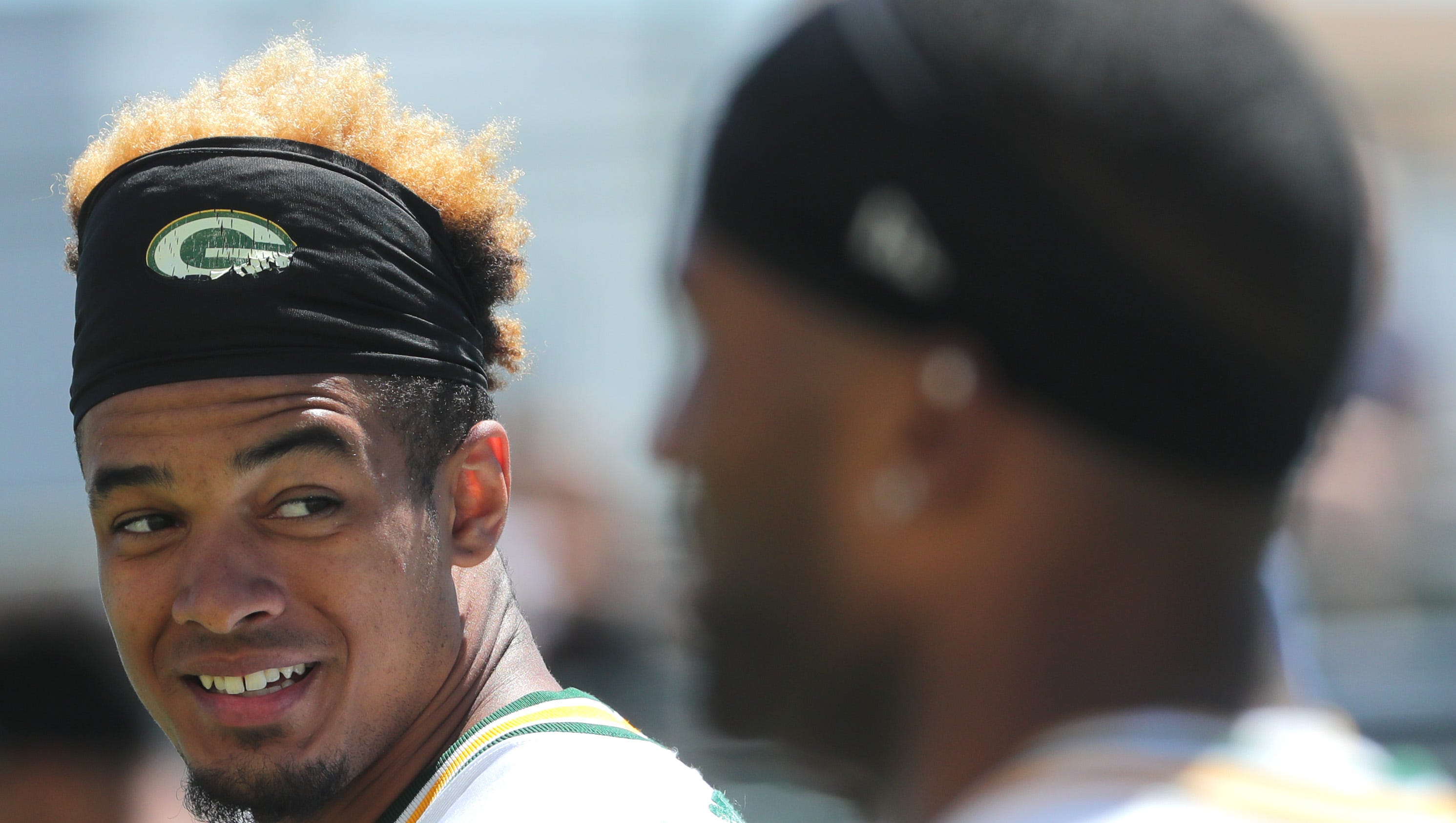 Green Bay Packers wide receiver Equanimeous St. Brown (19) is shown during the final day of the team's three-day mini-camp Wednesday, June 13, 2018 in Green Bay, Wis.