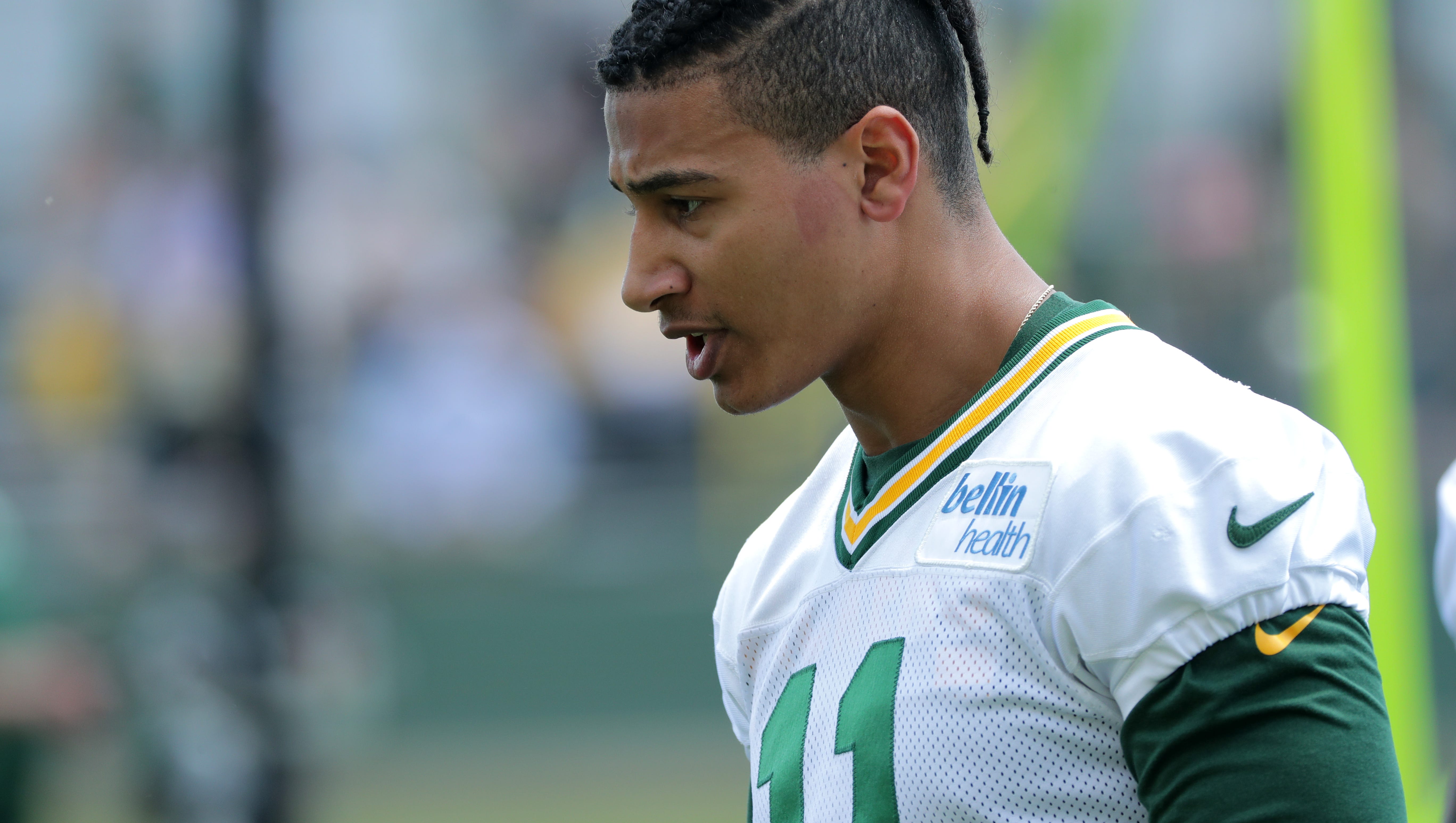 Green Bay Packers wide receiver Trevor Davis (11) is shown during organized team activities Monday, June 4, 2018 in Green Bay, Wis.