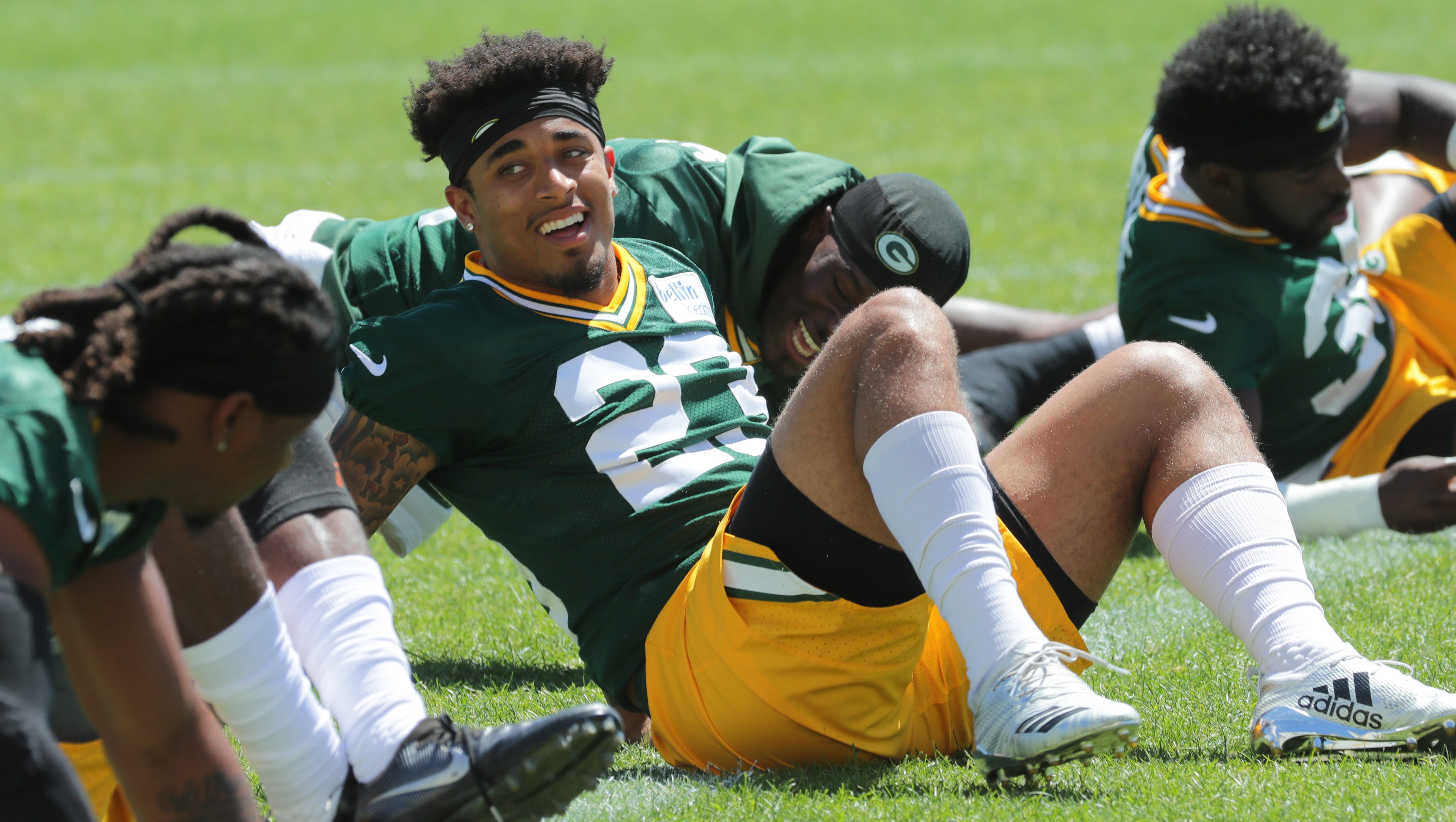 Green Bay Packers cornerback Jaire Alexander (23) is shown during the final day of the team's three-day mini-camp Wednesday, June 13, 2018 in Green Bay, Wis.