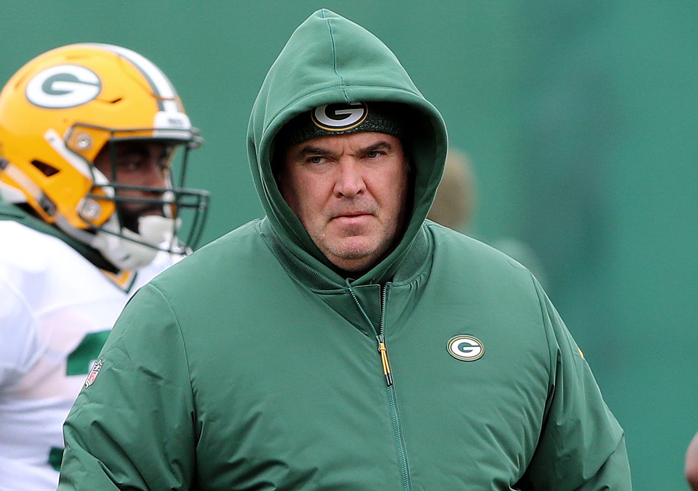 Green Bay Packers head coach Mike McCarthy during practice Thursday, November 8, 2018 at the Don Hutson Center in Ashwaubenon, Wis.