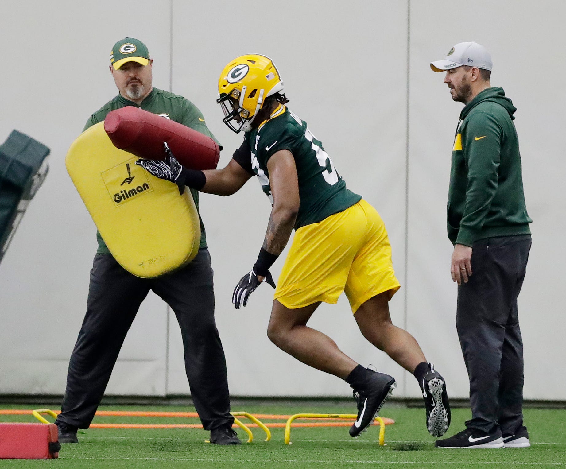 Green Bay Packers linebacker Rashan Gary (52) during practice at rookie minicamp at the Don Hutson Center on Friday, May 3, 2019 in Ashwaubenon, Wis.
Adam Wesley/USA TODAY NETWORK-Wis