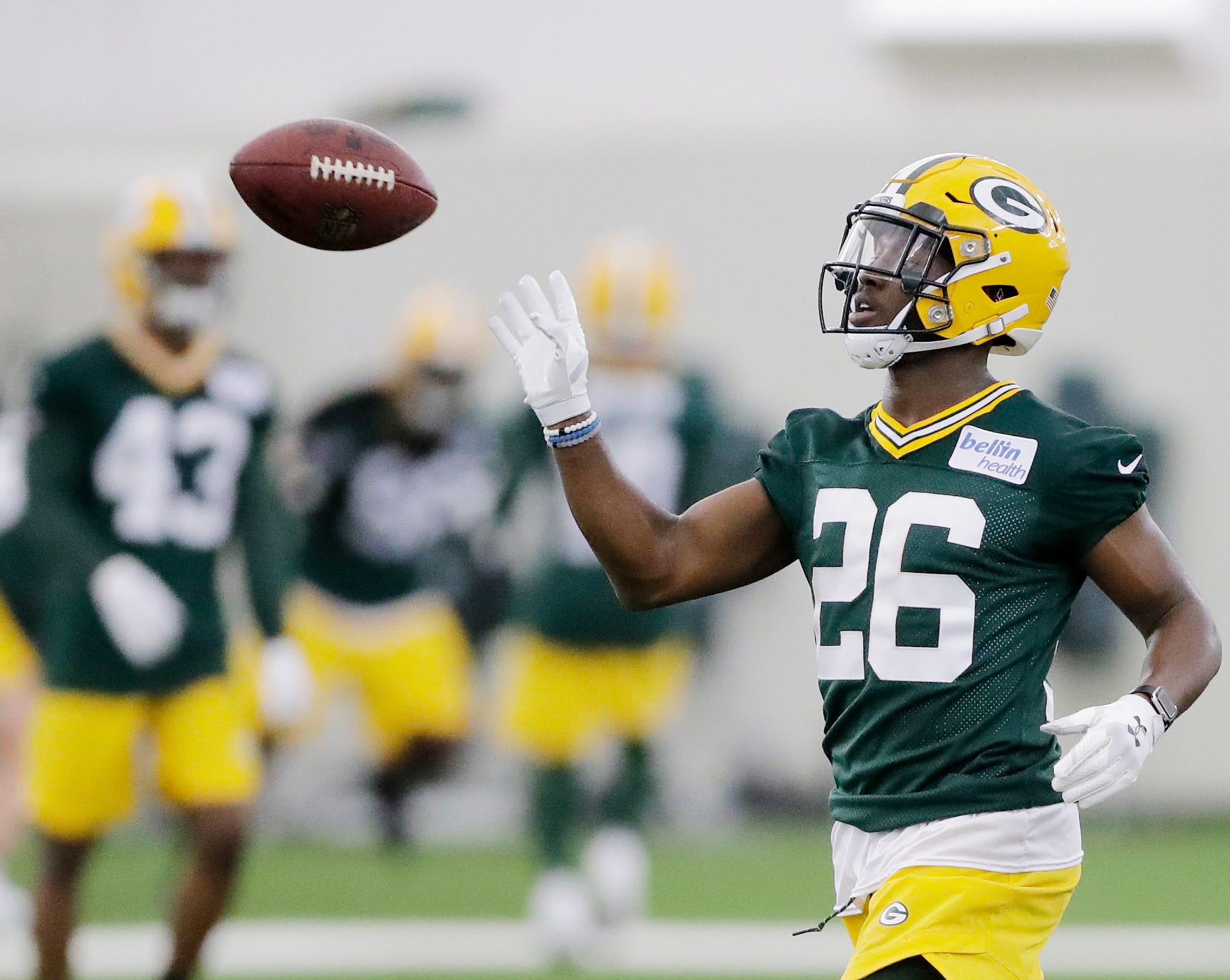 Green Bay Packers safety Darnell Savage (26) during practice at rookie minicamp at the Don Hutson Center on Friday, May 3, 2019 in Ashwaubenon, Wis.
Adam Wesley/USA TODAY NETWORK-Wis