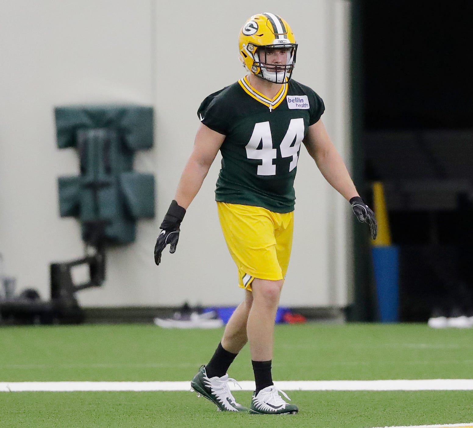 Green Bay Packers linebacker Ty Summers (44) during practice at rookie minicamp at the Don Hutson Center on Friday, May 3, 2019 in Ashwaubenon, Wis.
Adam Wesley/USA TODAY NETWORK-Wis