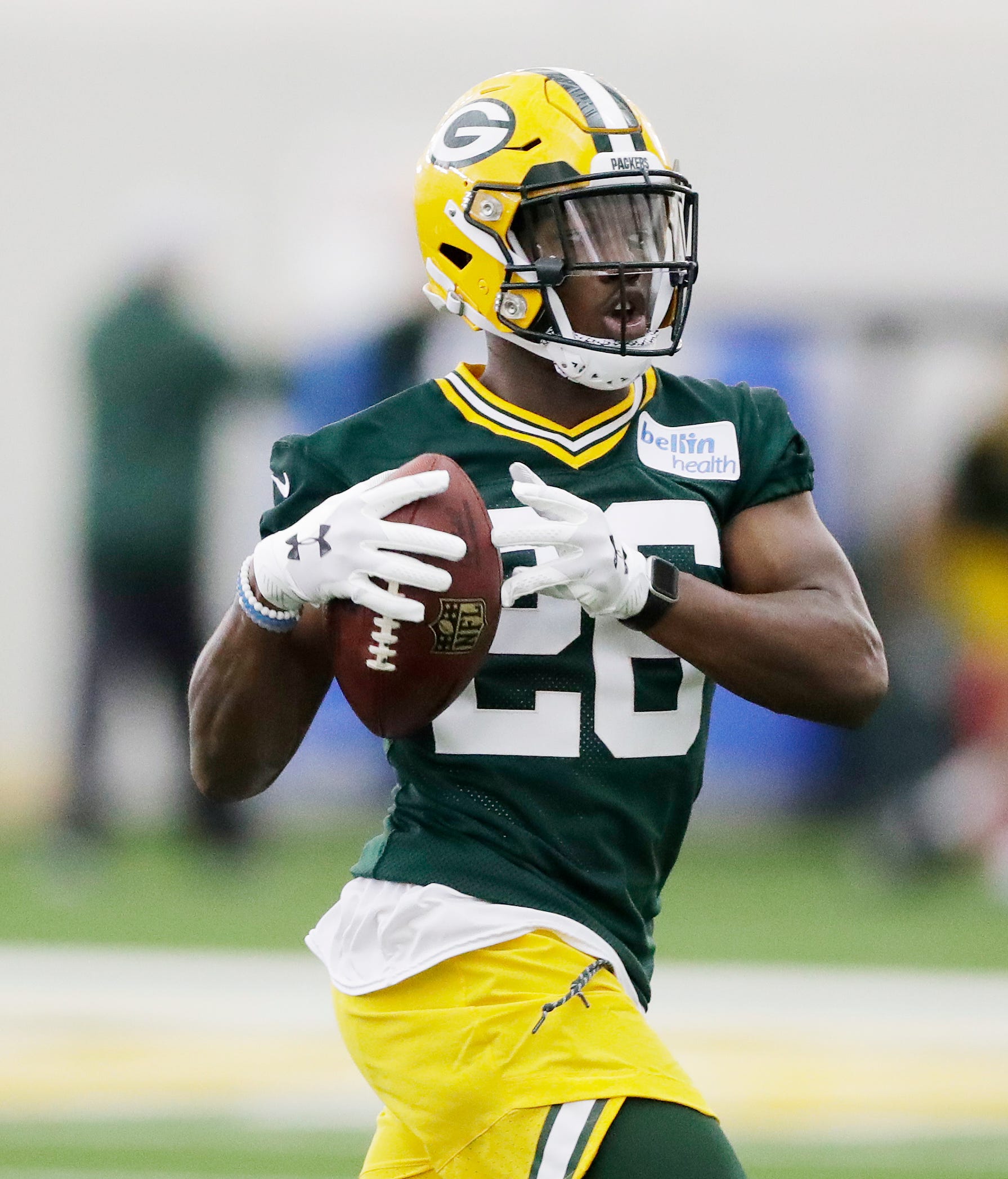 Green Bay Packers safety Darnell Savage (26) during practice at rookie minicamp at the Don Hutson Center on Friday, May 3, 2019 in Ashwaubenon, Wis.
Adam Wesley/USA TODAY NETWORK-Wis