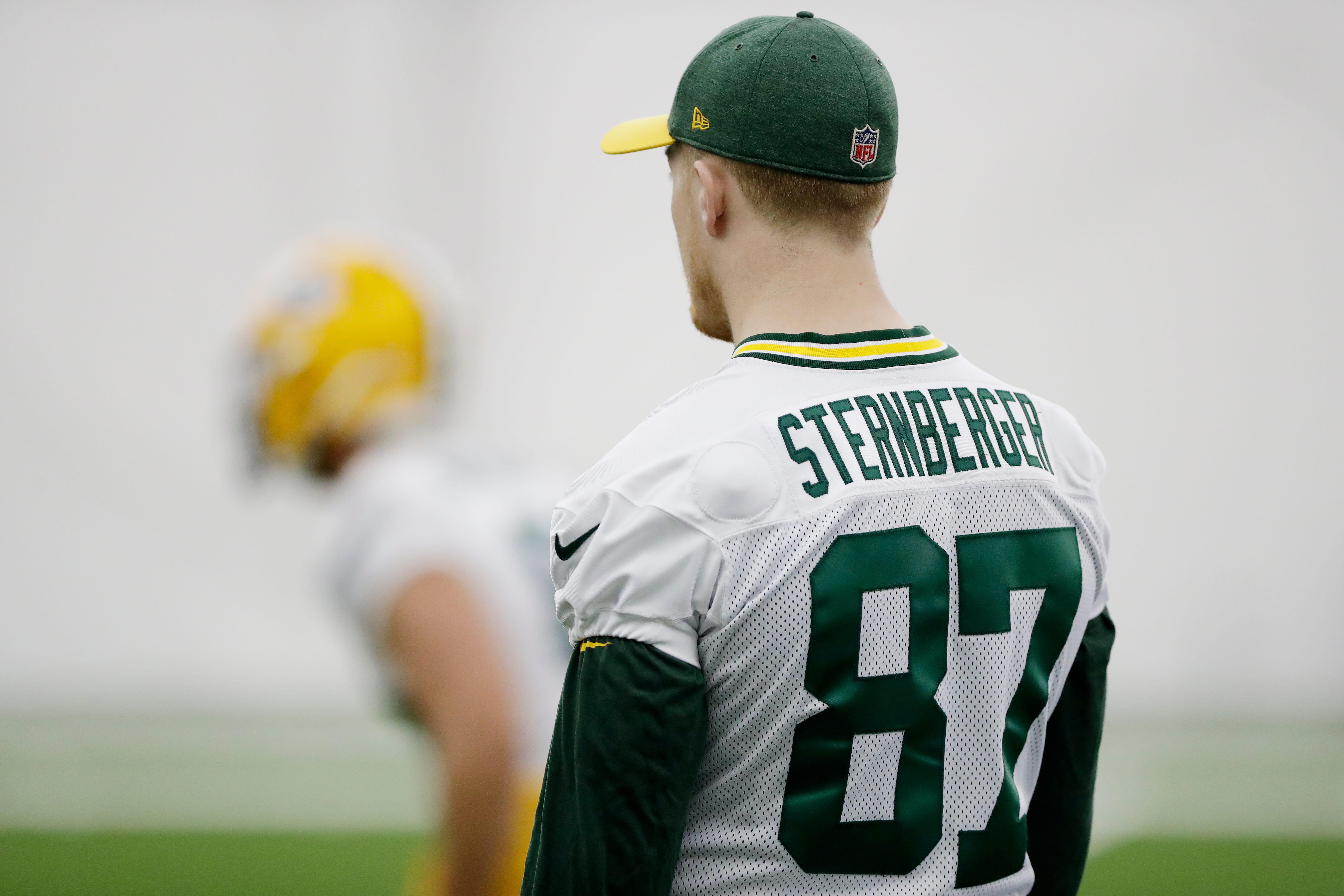 Green Bay Packers tight end Jace Sternberger (87) during practice at rookie minicamp at the Don Hutson Center on Friday, May 3, 2019 in Ashwaubenon, Wis.
Adam Wesley/USA TODAY NETWORK-Wis