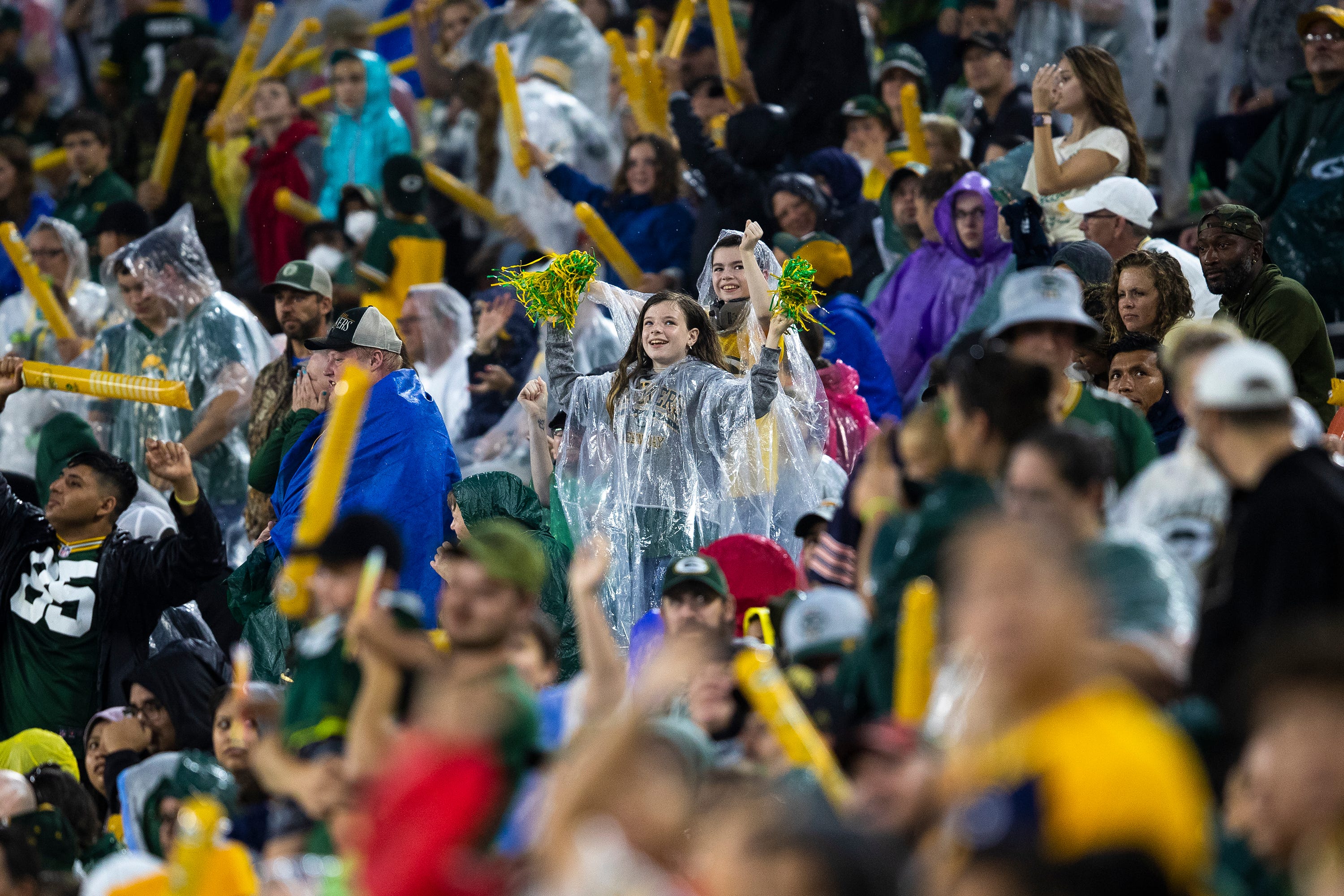 Fans cheer during Packers Family Night at Lambeau Field, Saturday, Aug. 7, 2021, in Green Bay, Wis. Samantha Madar/USA TODAY NETWORK-Wisconsin